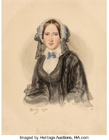 Portrait of Gizella Koneisky by 
																			Mihaly von Zichy