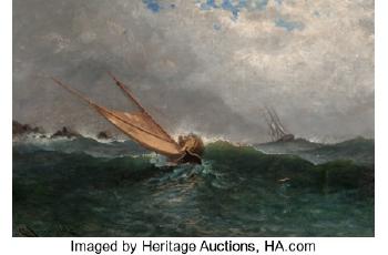 Ship on Stormy Seas by 
																			Carl Henrik Jonnevold