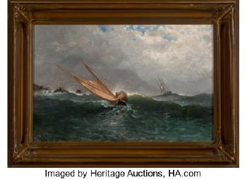 Ship on Stormy Seas by 
																			Carl Henrik Jonnevold