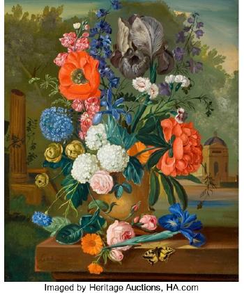 Floral Still Life by 
																			 Lutchens