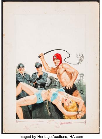 Gestapo's Vault, New Man magazine cover by 
																			Bruce Minney