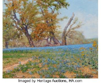 Atascosa Creek Bluebonnets by 
																			Jose Arpa y Perea