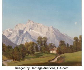 The Watzmann near Salzburg, September 9, 1846 by 
																			Hermann Lungkwitz