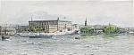 Vy över Stockholms slott by 
																			Anna Palm