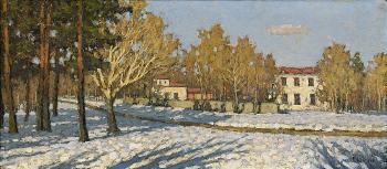 The Estate in Winter by 
																			Piotr Ivanovich Petrovichev