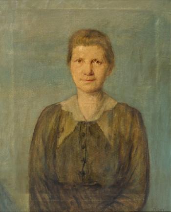 Portrait of a woman with hazel eyes by 
																			Patrick Tuohy