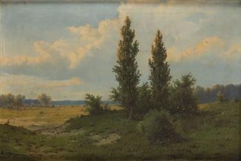 Summer landscape with trees by 
																			Jozef Guranowski