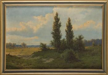 Summer landscape with trees by 
																			Jozef Guranowski