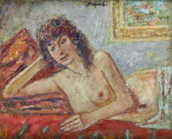 Lying nude by 
																			Czeslav Rzepinski