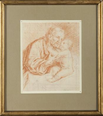 Saint Joseph with Child by 
																			Szymon Czechowicz