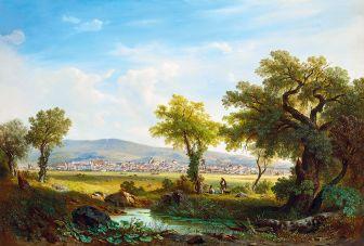 View of Pécs by 
																	Johann Varrone
