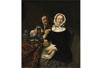 The Oyster Meal by 
																			 North Netherlandish School