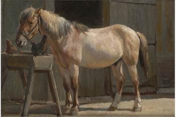 A Horse by 
																			Willem Carel Nakken