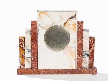 Electric Ato Mantel Clock with Marble Case by 
																			Leon Hatot