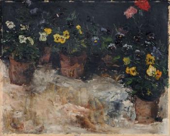	Blumen stillleben	 mit	 Stiefmütterchen	 und	 Nelken by 
																			Paul Matthias Padua