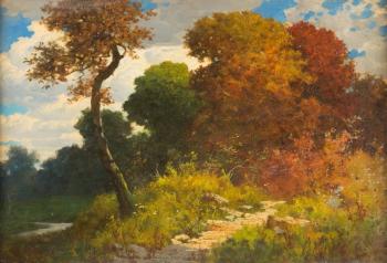 Herbstlandschaft by 
																			Eduard Rudisuhli