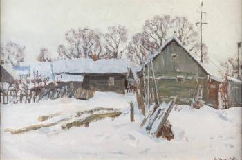 Winterlandschaft by 
																	Nikolay Grigorievitch Nozdrachev