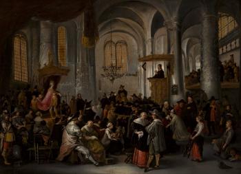 Historienbildnis - Kircheninterieur by 
																			Jacob Vrel