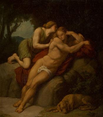 Venus und Adonis by 
																			Karl Gottfried Eybe