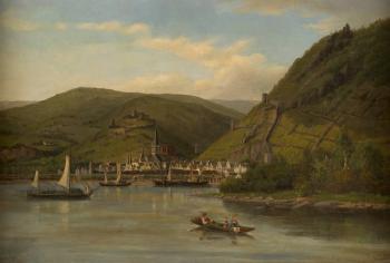 Bacharac on the Rhine by 
																			Henry Lewis