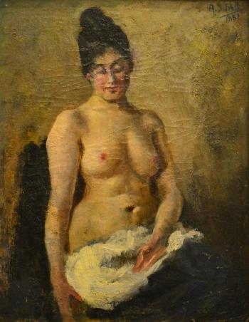 Nudo femminile by 
																	Antonio Salvetti