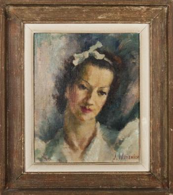 Portrait de dame by 
																			Julia Worswick