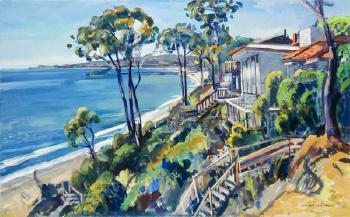 Coastline Santa Barbara by 
																	Humbert Curcuru