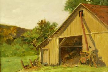 Country barn by 
																			Anton Rudert