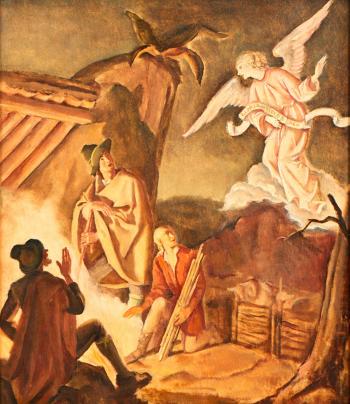 Annunciation to The Shepherds by 
																			Alfred Hagel