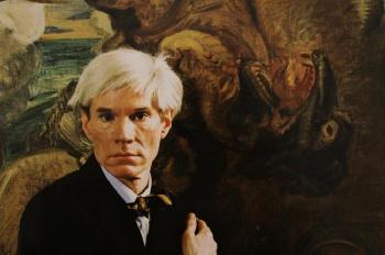 Andy Warhol Portrait by 
																			Hans Namuth