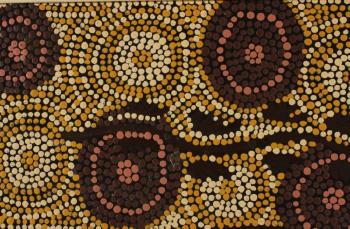 Tribal dot by 
																			Malcolm Maloney Jagamarra