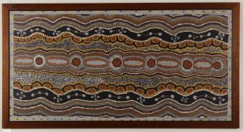 Tribal dot by 
																			Malcolm Maloney Jagamarra