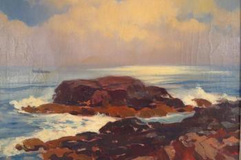 At Bass Rocks by 
																			Harry Russell Ballinger