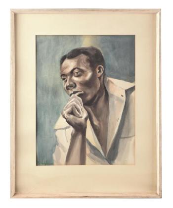 Portrait of Paul Robseon by 
																			Frank Nuderscher