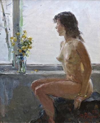 Near the window by 
																			Edvard Virgikovski