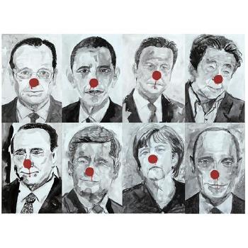 Les Clowns du G8 by 
																			Didier Viode