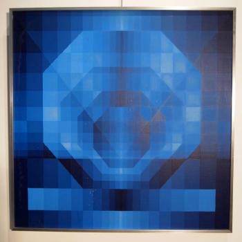 Composition cinétique en camailleu de bleu by 
																	Georges Vaxelaire