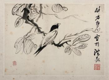 Birds on branches in various attitudes by 
																			 Niu Shihui