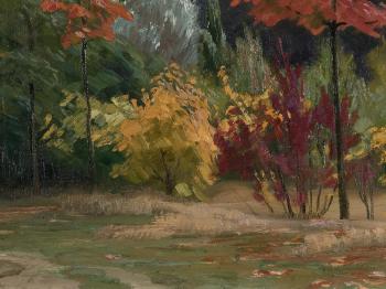 Autumn Landscape by 
																			August Westphalen