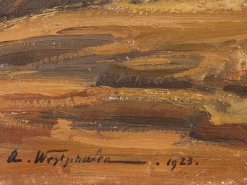 Moor Landscape by 
																			August Westphalen
