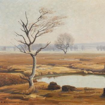 Moor Landscape by 
																			August Westphalen