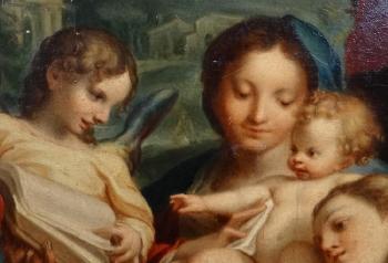 Madone St Jérome by 
																			 Correggio