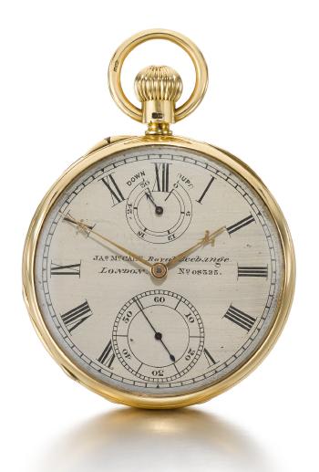 A Fine And Rare Open-faced Keyless Pocket Chronometer With Up-and-down Indicator 1875, No 08325 by 
																	 James McCabe
