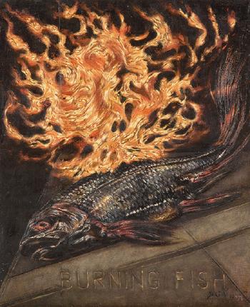 Burning fish by 
																	Jose Jardiel