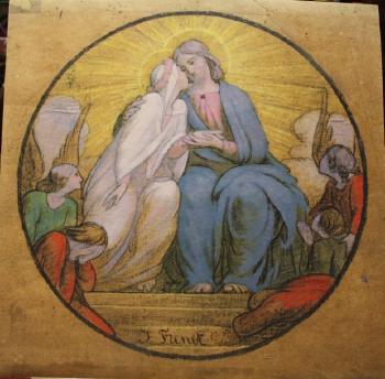 Le mariage mystique du Christ et de la Vierge by 
																	Jean Baptiste Frenet