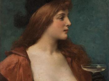 Lady Portrait by 
																			Jules Frederic Ballavoine