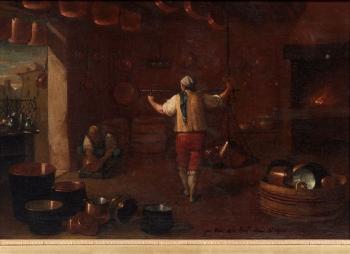 Le forgeron dans son atelier; Le vendeur de cuivre by 
																			Giovanni Faccioli