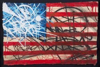 American flag by 
																	 Saber