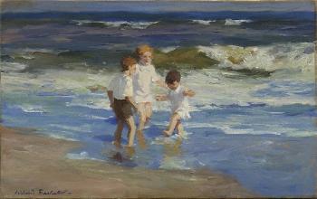 Children in the Beach by 
																			Youri Balikov