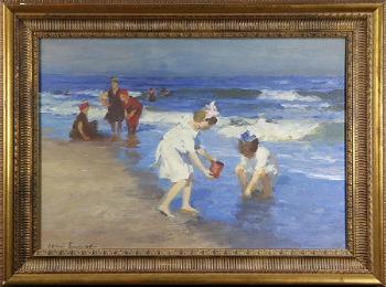 Children playing on the beach by 
																	Youri Balikov
